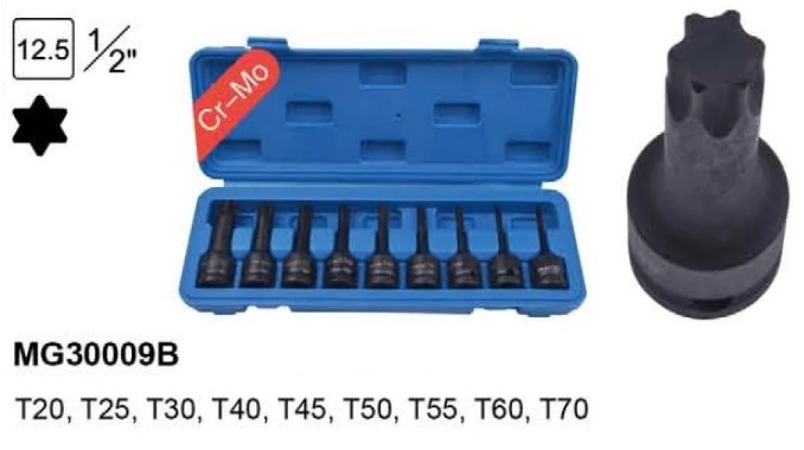 KLJUČ TORX UDARNI DUGI 1/2
