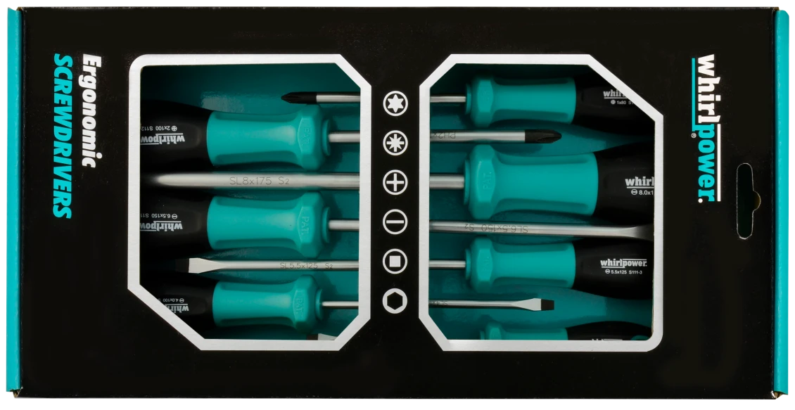 ODVIJAČ RAVNI - KRIŽNI SET 7dj