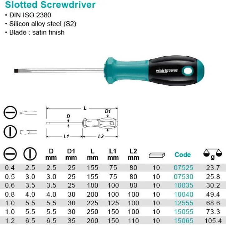 ODVIJAČ RAVNI S111-6